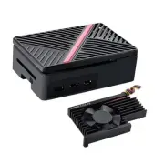 Case for Raspberry Pi 5, Pi 5 ABS Case with Armor Lite V5 Heatsink Fan for