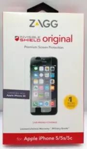 ZAGG InvisibleShield Premium Clear Screen Protector iPhone 5 / 5s / 5c