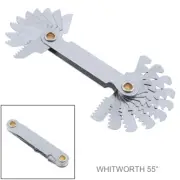 20pcs/lot Imperial Stainless Steel Thread Gauge 55 Degree Screw Pitch Gauge