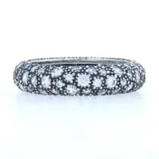 Pandora Cosmic Stars Ring - Sterling Silver Clear CZ 190915CZ NEW 6.75 54 Band