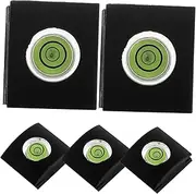 TEHAUX 5pcs Camera Stabilizer Hot Shoe Cover Spirit Level Camera Flashlight Supplies Camera Flashlight Accessory Camera Flashlight Tool Camera Flashlight Cover Plastic Black