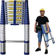 Telescopic Ladders Multi-Purpose Extendable Ladder telescopic ladder Telescoping Telescopic Extension Ladder 8m/ 7m/ 6.2m/ 5m/ 4m/ 3.8m/ 2.6m Long, Aluminum Extendable Ladder for Home Roofto Ambitious