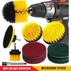 12/32pcs Drill Brush Attachment Set Kit Scrub Pads Scrubber Drill Brush Set