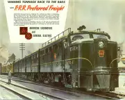 Pennsylvania Railroad "P.R.R. Preferred Frieght" Train Metal Sign