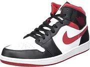 [Nike] Jordan 1 Mid Gym Red Black White Men's Basketball 554724-122 (Numeric_12_Point_5)