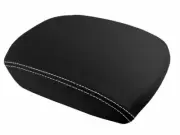 Console Lid Pull Over Cover Leather for Honda Pilot 2009-2015 White Stitch