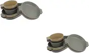 GAROZATION 2 Sets Plastic Dinnerware Set Bowl for Home Outdoor Plates Bowl Camping Dishes Picnic Utensils
