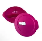 Tupperware Crystalwave Divided Container Microwave Brand New Purple Lunch Bowl