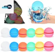 98K Reusable Water Balloons Self Sealing Easy Quick Fill, Silicone Summer Fun Ou