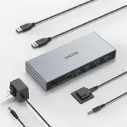 USB 3.0 HDMI KVM Switch 1 Monitor 2 Computers 4K@60Hz KVM Switches 4 USB Port...