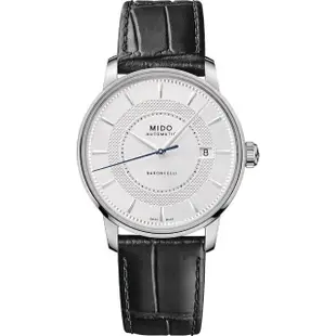 【MIDO 美度】官方授權M1 Baroncelli 永恆系列機械錶-39mm(M0374071603101)