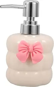 NOLITOY Ceramic Soap Dispenser with Pump Refillable Liquid Hand Soap Bottle for Bathroom