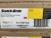 3M 13” SCOTCH BRITE FLOOR BUFFER PADS NEW GENUINE BOX OF 5