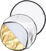 SECFOU Photography Reflector Light Diffuser 60cm Folding Reflective Board Essential Camera Accessory for Levels