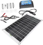 GANAZONO 1Set Solar Panel Kit Reliable Outdoor Power Charger for Travel Camping Design for Phones Batteries Practical Solar Charging