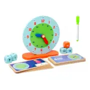 Telling Time Teaching Clock with Movable Hands for Classroom Teaching Aids