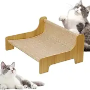 Cat Scratching Bed,Cat Scratch Pad - 2 in 1 Sisal Interactive Training Toy Furniture Protector for Kitten Rest and Play Indoor Balcony Patio
