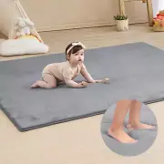 Memory Foam Baby Play Mat for Playpen,Thick & Large Crawling Mat for Floor,Soft