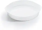 Luminarc - White Smart Cuisine Carine 250°C - Innovative Glass - Lightweight and Extra Resistant - Easy to Clean - Made in France - Dimensions: 28 cm
