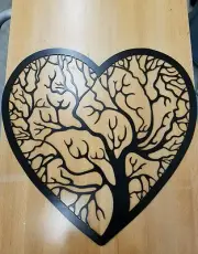 Tree of life w border metal wall art plasma cut decor gift idea
