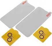 2 Sets Tempered Glass Screen Protector Compatible for 13 Mini with Camera Lens Protective Film Scratch Resistant Ultra Clear Film