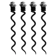 4pcs Corkscrew Wine Opener Spiral Accessory Metal Spiral Bit Replacement for Corkscrew Repairing Kit Black 8.50X1.00X1.00CM