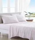 - Queen Sheets, Cotton Percale Bedding Set, Crisp & Cool, Stylish Home Decor (Fl