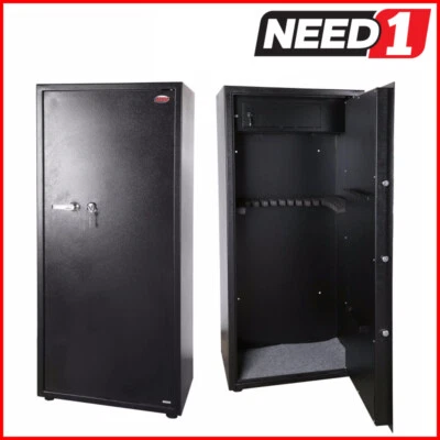 JMV 20 Gun Safe Firearm Rifle Storage Lock box Steel Cabinet Heavy Duty Locker