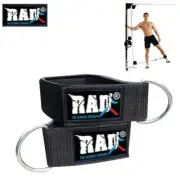 Best Pair Weight Lifting D-Ring Ankle Strap Pulley Cable Attachment Gym - 2 PCs