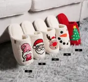 ComfyLuxe Christmas Pattern Embroidered Slippers