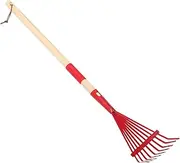 BESPORTBLE Detachable Handle Garden Rake for Ergonomic Design Versatile Lawn Tool Vibrant for Cleaning and Outdoor Gardening Tasks