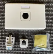 COMPLETE SINGLE FLUSH Telephone Socket Outlet KRONE CLIPSAL STYLE + INSERT BEST