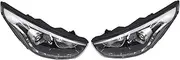 Headlight Assembly For Hyundai IX35 2013 2014 2015 2016 Headlight Assembly Car Lights Daytime Running Light Auto Whole Car Light Assembly Headlamp Headlights(Left and Right,9 Pin)