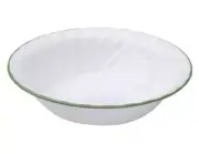 ❤️ 1 Corelle CHUTNEY or DELICATE ARRAY 18-oz SOUP CEREAL BOWL Swirled Green Rim