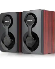 Computer Speakers, Support Wired and Bluetooth 5.0, Wooden Speakers
