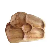 Solid Wood Food Fruit Cake Dessert Dinner Dried fruit Pan Plate Dishes Storage