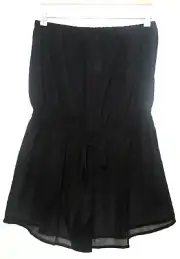 ASOS Simply Be Sheer Chiffon Bandea Top Romper (Size 12) Black NEW