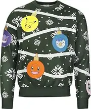 Pokémon Starter Unisex Knitted Jumper Multicoloured Regular/Regular Fit, Multicolored, Medium