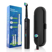 Vitality Precision Clean Rechargeable Electric Toothbrush Timer Travel Black