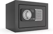 Caja fuerte pequeña con llave, ideal para dinero y joyas, 0.236 pies cúbicos.