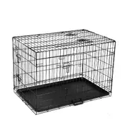 Dog Cage Crate Kennel 3 Doors - 36" / 90cm