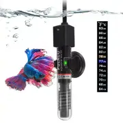 25W Small Aquarium Betta Heater Under 6 Gallon Tanks (Preset Temperature 78℉)