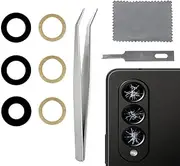 Camera Lens Glass Replacement Suit for Galaxy Z Fold 4 Back Rear Camera Glass Lens Replacement with Adhesive Compatible with Samsung Galaxy Z Fold 4 5G 2022