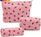 Makeup Bag Cosmetic Bag Set for Girls Women Checkered Travel Organizer Bathroom