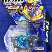 New WARRIOR WHALE Bakugan EVOLUTIONS Platinum Series Figure TRUE METAL Blue