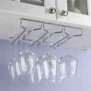 Dalamia Chrome Under Cabinet Stemware Rack Wine Glass Kitchen Holder