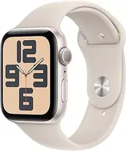 [Apple] Watch SE (2nd Gen) [GPS 44-mm] Smartwatch with Aluminum Case with Starlight Sport Band M/L