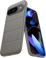 Caseology by SPIGEN Athlex for Google Pixel 9 / Pixel 9 Pro Case, Foam Cushioning TPU Hybrid Air Space Technology, Sandstone Texture, Raised Edge Non-Slip Grip Cover - Active Grey