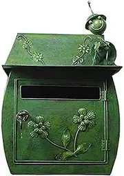 Exquisite Mailbox Large Capacity Mailbox Post Box with Key Lock Drop Box Waterproof Wall Mount Letter Box for Indoor and Outdoor Parcel Box Safer