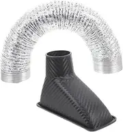 MUELODSIC Car Air Duct Cover Trim Lightweight Automotive Accessory for Improved Engine Performance Airflow Easy Installation Universally Compatible with Car Models